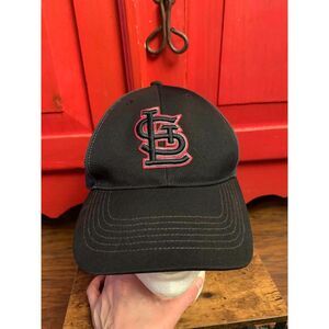 St. Louis Cardinals OSFA MLB Fan Favorite Adjustable Baseball Cap Hat Black Grey